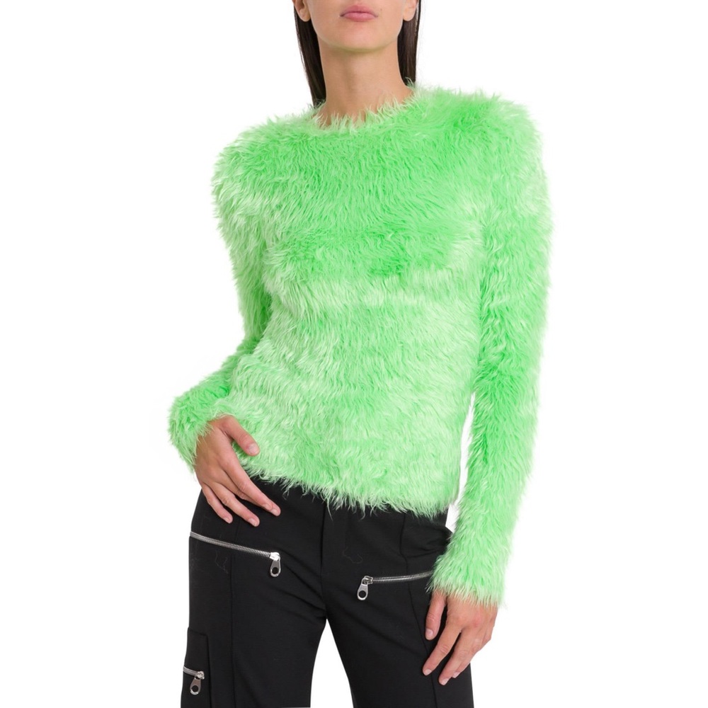 Balenciaga Fuzzy Green Sweater